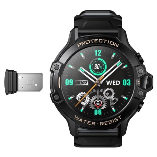 Smartwatch dla dzieci Hoco Y107 4G Wideorozmowy GPS SOS Czarny
