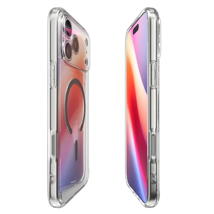 Etui Spigen Ultra Hybrid Mag iPhone 17 Pro Max Clear Graphite - MagSafe