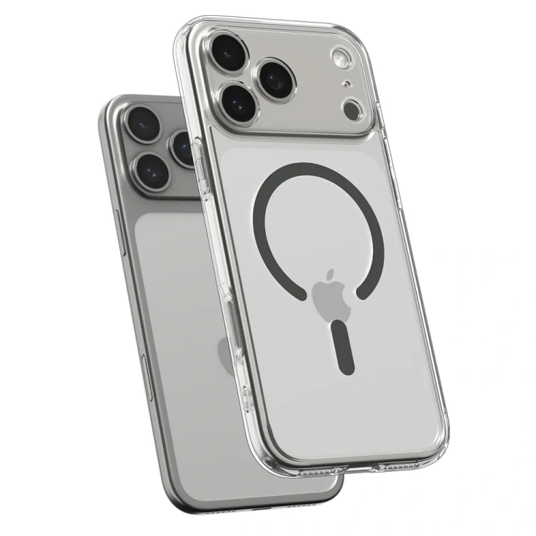 Etui Spigen Ultra Hybrid Mag iPhone 17 Pro Max Clear Graphite - MagSafe