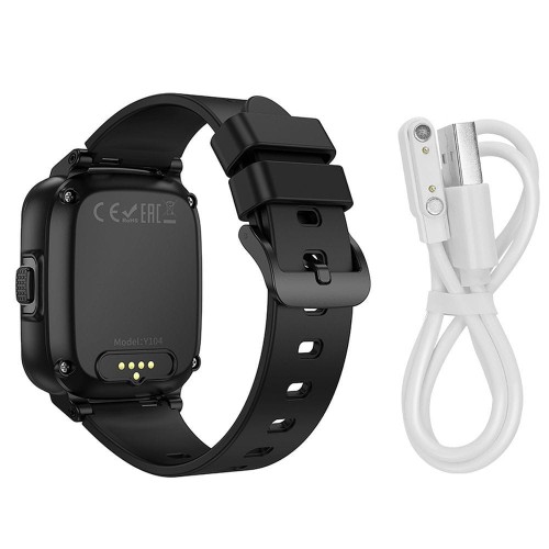 Smartwatch dla dzieci Hoco Y104 4G GPS Wi-Fi Funkcja Rozmowy SOS Niebieski