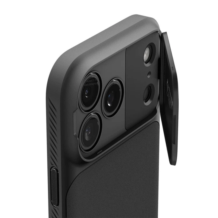 Etui Spigen Optik Armor Mag iPhone 17 Pro Max Czarne - Osłona Aparatu