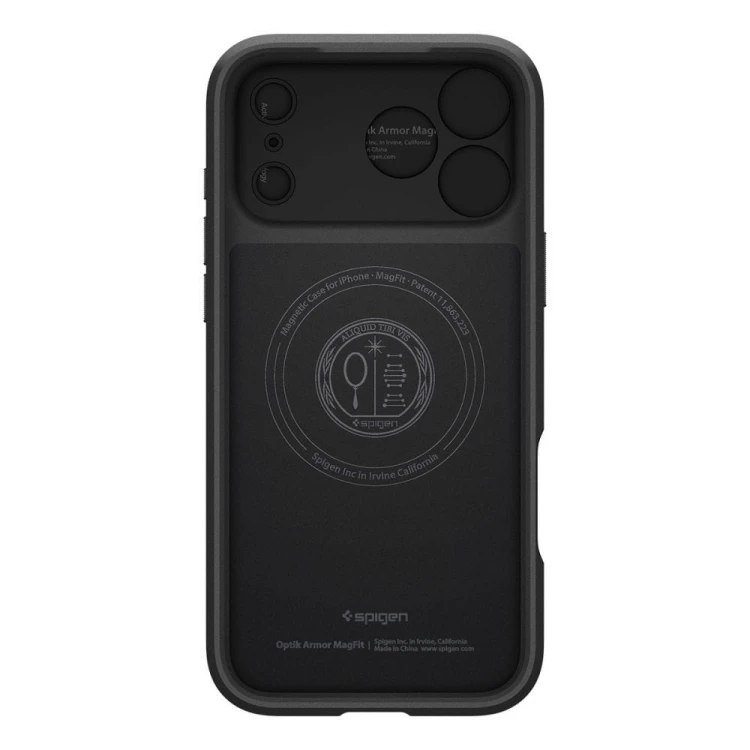 Etui Spigen Optik Armor Mag iPhone 17 Pro Max Czarne - Osłona Aparatu