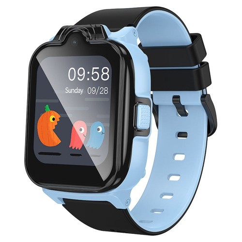 Smartwatch dla dzieci Hoco Y104 4G GPS Wi-Fi Funkcja Rozmowy SOS Niebieski