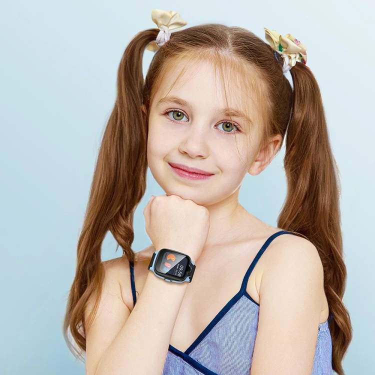 Smartwatch dla dzieci Hoco Y104 4G GPS Wi-Fi Funkcja Rozmowy SOS Niebieski