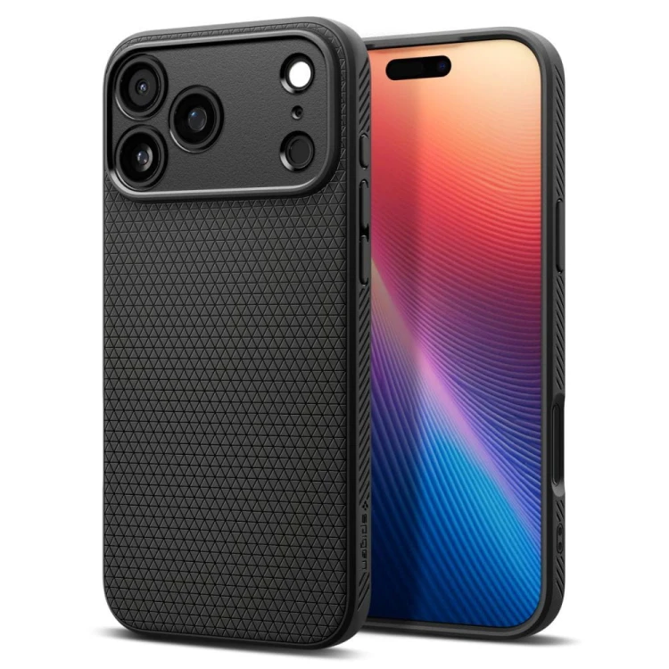 Etui Spigen Liquid Air iPhone 17 Pro Max Czarny Mat - Oryginalny Case