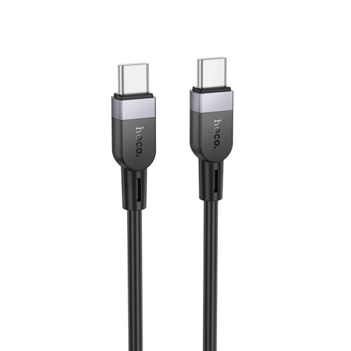 Ekstremalnie długi kabel silikonowy USB-C do USB-C Hoco X109 60W – czarny (3 m)