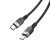 Ekstremalnie długi kabel silikonowy USB-C do USB-C Hoco X109 60W – czarny (3 m)