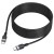 Ekstremalnie długi kabel silikonowy USB-C do USB-C Hoco X109 60W – czarny (3 m)