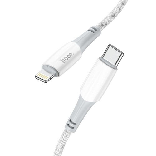 Kabel szybkoładujący USB-C do Lightning Hoco Ferry X70 20W Power Delivery – biały (1 m)