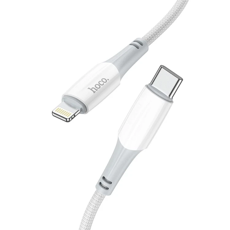 Kabel szybkoładujący USB-C do Lightning Hoco Ferry X70 20W Power Delivery – biały (1 m)