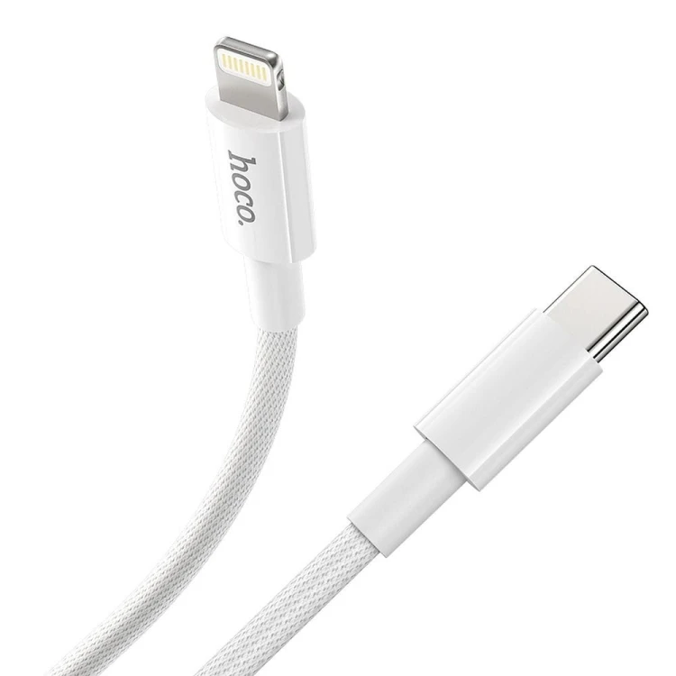 Kabel szybkoładujący USB-C do Lightning Hoco X56 20W Power Delivery – biały (1 m)