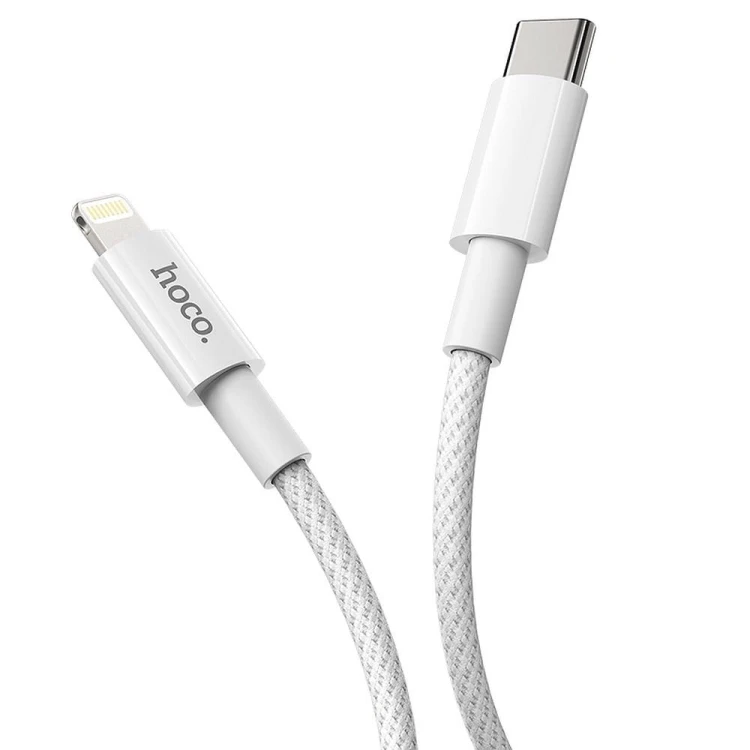 Kabel szybkoładujący USB-C do Lightning Hoco X56 20W Power Delivery – biały (1 m)