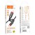 Kabel szybkoładujący USB-C do Lightning Hoco Victory X59 20W Power Delivery – czarny (1 m)