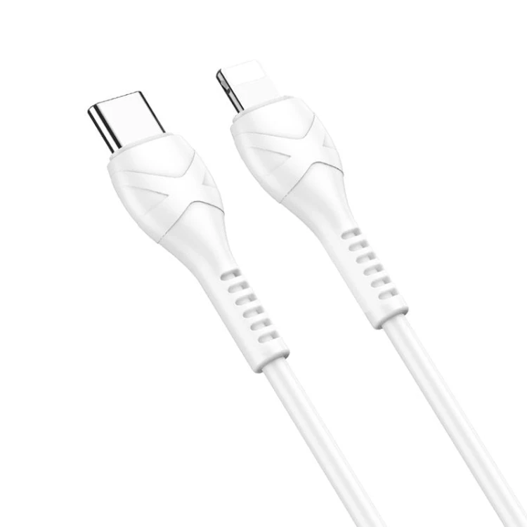 Kabel szybkoładujący USB-C do Lightning Hoco Cool Power X37 27W Power Delivery – biały (1 m)