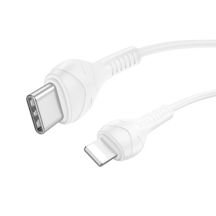 Kabel szybkoładujący USB-C do Lightning Hoco Cool Power X37 27W Power Delivery – biały (1 m)