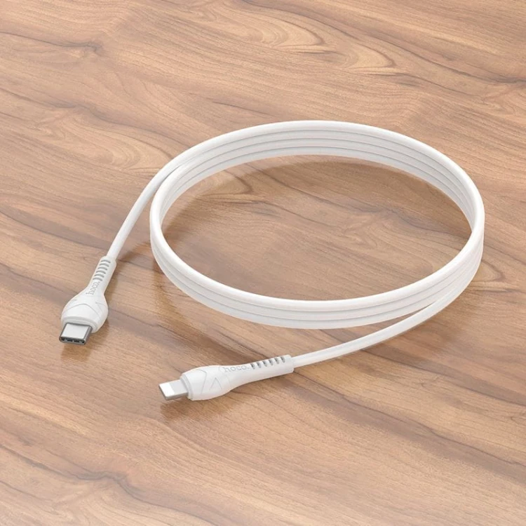 Kabel szybkoładujący USB-C do Lightning Hoco Cool Power X37 27W Power Delivery – biały (1 m)