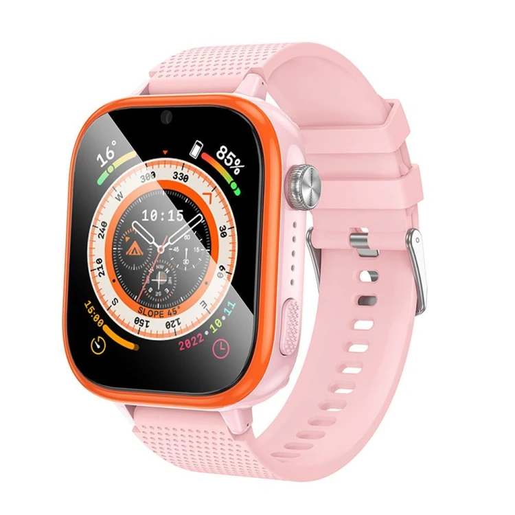 Smartwatch dla dzieci Hoco Y101 4G GPS Wi-Fi 16GB Muzyka Różowy