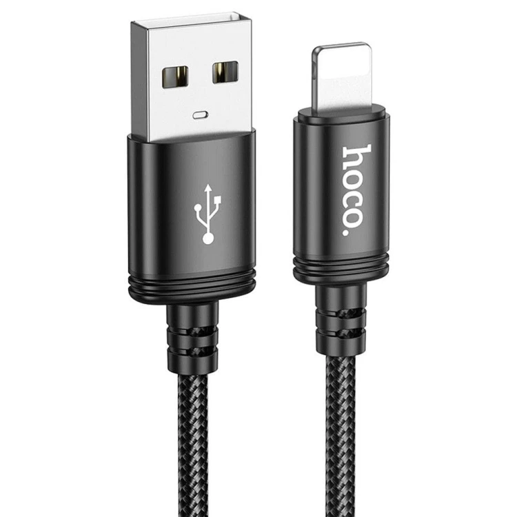 Ekstremalnie długi kabel USB-A do Lightning Hoco X91 2,4A – czarny (3 m)