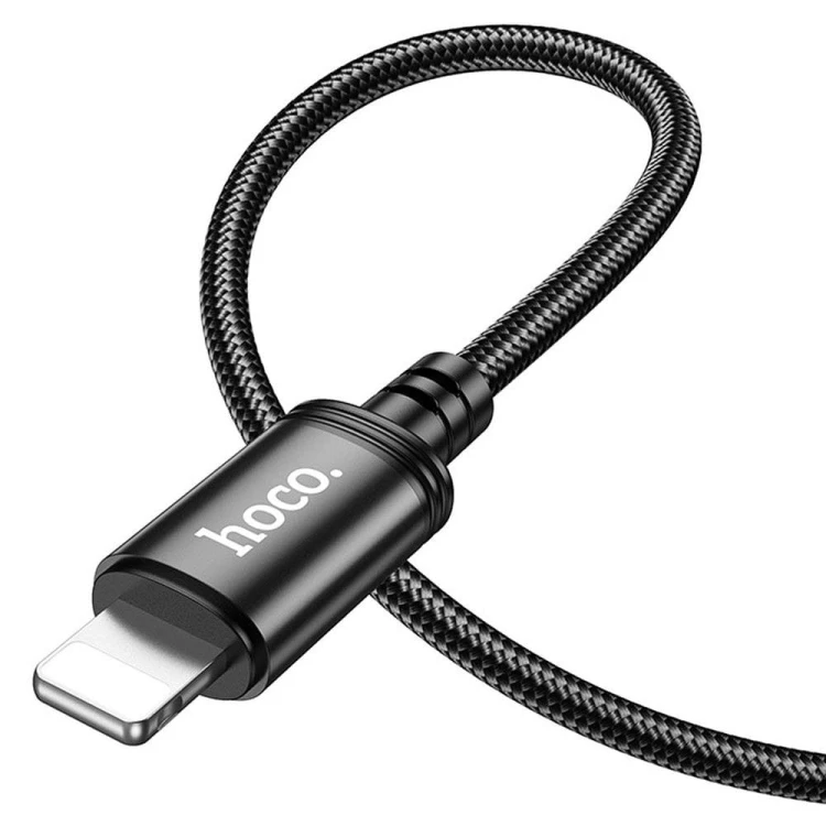 Ekstremalnie długi kabel USB-A do Lightning Hoco X91 2,4A – czarny (3 m)