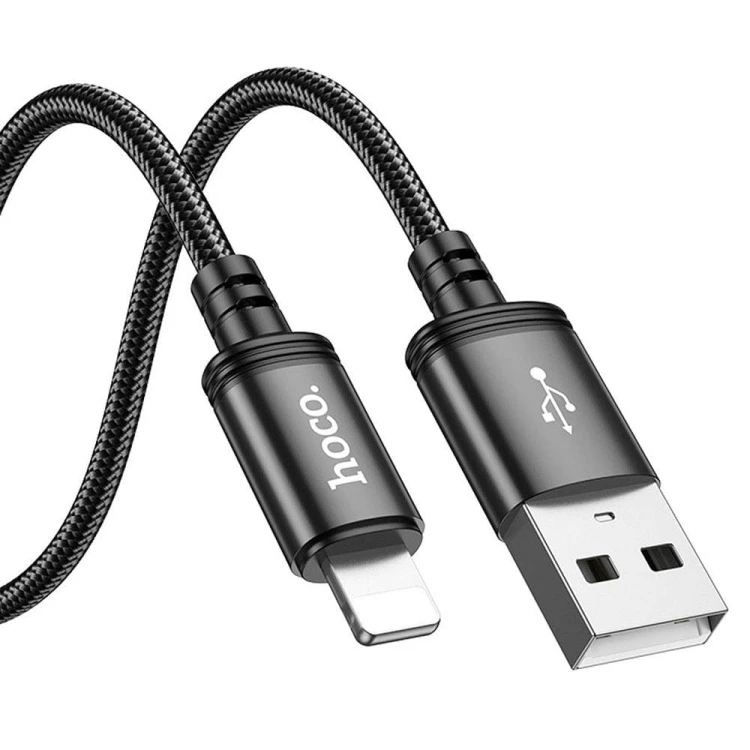 Ekstremalnie długi kabel USB-A do Lightning Hoco X91 2,4A – czarny (3 m)