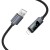 Inteligentny kabel ładujący USB-A do Lightning Hoco X112 2,4A z wyświetlaczem mocy – czarny (1 m)