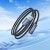 Inteligentny kabel ładujący USB-A do Lightning Hoco X112 2,4A z wyświetlaczem mocy – czarny (1 m)