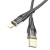 Stylowy kabel USB-A do Lightning Hoco U121 2,4A – czarny transparentny (1,2 m)