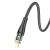 Stylowy kabel USB-A do Lightning Hoco U121 2,4A – czarny transparentny (1,2 m)