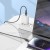 Stylowy kabel USB-A do Lightning Hoco U121 2,4A – czarny transparentny (1,2 m)