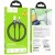 Stylowy kabel USB-A do Lightning Hoco U121 2,4A – czarny transparentny (1,2 m)