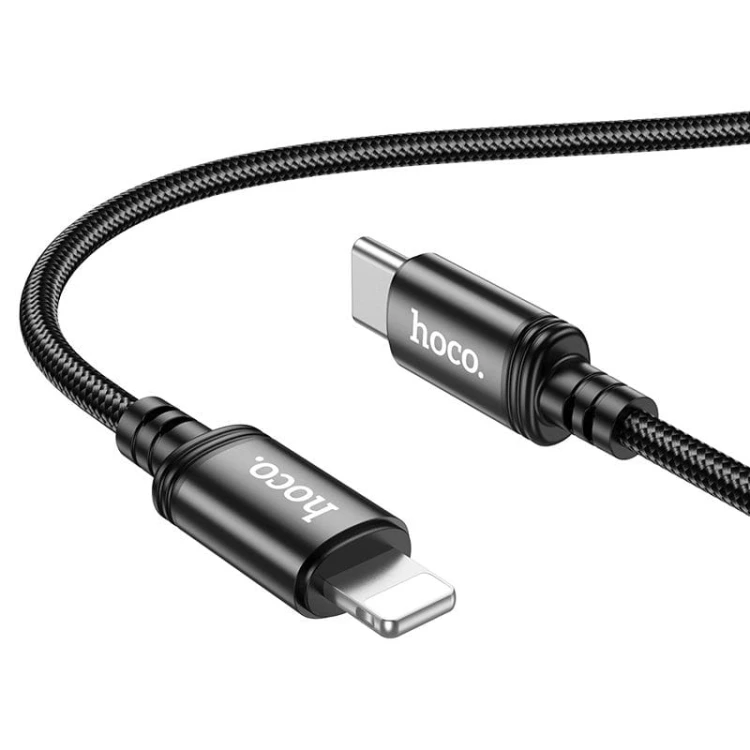 Wytrzymały kabel szybkoładujący USB-C do Lightning Hoco X89 27W Power Delivery – czarny (2 m)