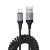 Elastyczny kabel szybkoładujący USB-C do Lightning Hoco X121 27W Power Delivery – czarny (1,5 m)