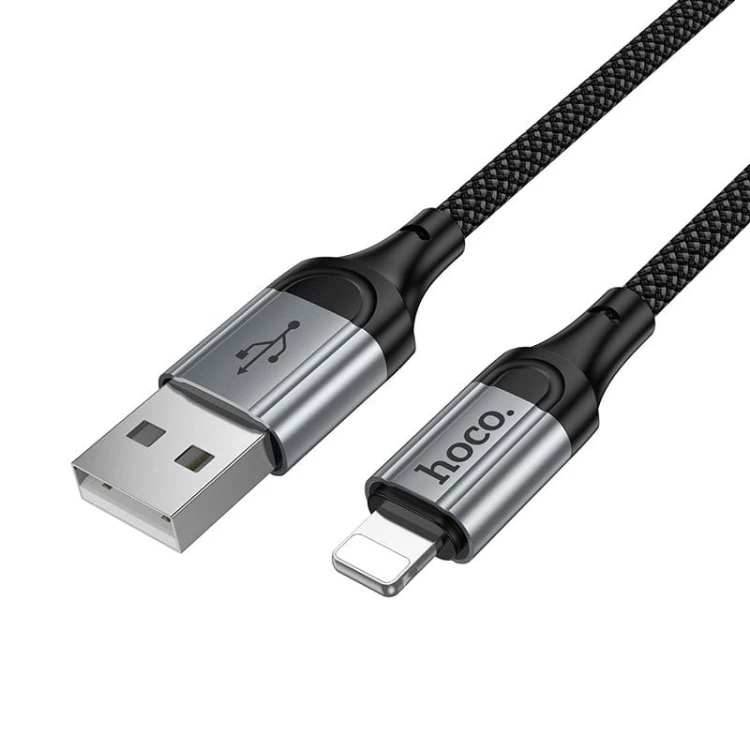 Elastyczny kabel szybkoładujący USB-C do Lightning Hoco X121 27W Power Delivery – czarny (1,5 m)