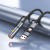 Multifunkcyjny kabel All-in-one Hoco U138 USB-C / USB-A do USB-C z bezogniową zapalniczką – czarny (1,2 m)