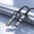 Multifunkcyjny kabel All-in-one Hoco U138 USB-C / Lightning do USB-C z bezogniową zapalniczką – szary (1,2 m)