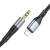 Elastyczny kabel audio AUX Mini Jack 3,5 mm do Lightning Hoco UPA22 – czarny (1 m)