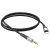 Elastyczny kabel audio AUX Mini Jack 3,5 mm do Lightning Hoco UPA22 – czarny (1 m)
