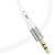 Elastyczny kabel audio AUX Mini Jack 3,5 mm do Lightning Hoco UPA22 – biały (1 m)