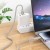 Multifunkcyjny kabel All-in-one Hoco U138 USB-C / Lightning do USB-C z lampką LED – szary (1,2 m)