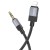 Wytrzymały kabel audio AUX Mini Jack 3,5 mm do Lightning Hoco UPA32A – czarny (1 m)
