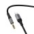 Wytrzymały kabel audio AUX Mini Jack 3,5 mm do Lightning Hoco UPA33A – czarny (1,5 m)