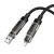 Multifunkcyjny kabel 4w1 Hoco U151 240W (USB-A/C – USB-C/Lightning) – czarny (1,2 m)