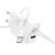 Zestaw: Szybka ładowarka sieciowa Hoco N71 30W USB-A + USB-C z kablem USB-C do USB-C 60W – biała