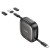 Zwijany kabel All-in-one Hoco U140 PD 60W z wymiennymi końcówkami – czarny (0,95 m)