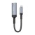 Adapter konwertujący USB-C do HDMI (żeński) Hoco UA43A 4K 30Hz – stalowy szary (0,2 m)