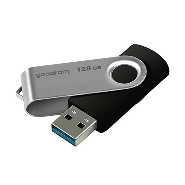 Pendrive GOODRAM UTS3 128GB USB 3.2 Czarno-Srebrny Obrotowy