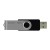 Pendrive GOODRAM UTS3 128GB USB 3.2 Czarno-Srebrny Obrotowy