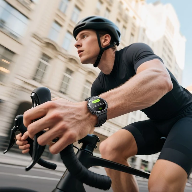 Smartwatch Hoco Y37 AMOLED 1,43" GPS Funkcja Rozmowy 3ATM Czarny