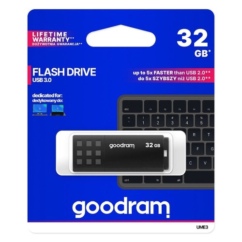 Pendrive GOODRAM UME3 32GB USB 3.2 Szybki Czarny - Polska Jakość