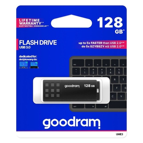 Pendrive GOODRAM UME3 128GB USB 3.2 Szybki Czarny - Polska Jakość